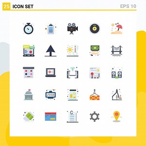 Download 25 Thematic Vector Flat Colors and Editable Symbols of umbrella sport test plates video Editable Vector Design Elements for free