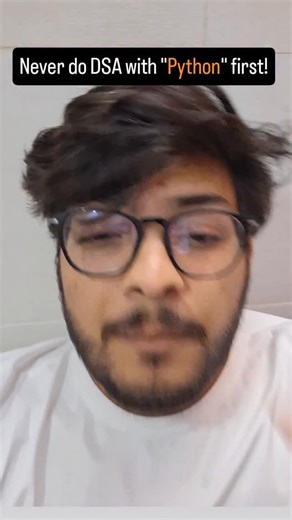 The Angaar Batch on Instagram: "Should i do DSA with Python? #dsa #coding #programming"