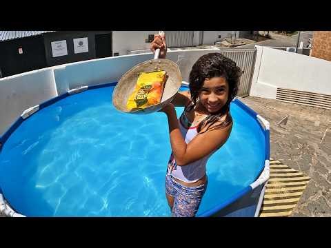 ACORDEI E PULEI NA PISCINA!- I woke up and jumped in the pool!