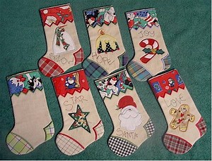 ITH Christmas Stockings 6x10 Machine Embroidery Designs - in the Hoop Project - Instant Download - Hus Pes Only - Etsy