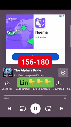 The Alpha's Bride Full ep156 to 180 link in the comment section 👇👇👇 #audio #love #story #series #reelsvideoシ | Edgar Tereng