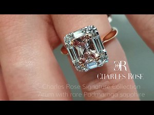 12K views · 466 reactions | A precious and rare Padmaraga gold sapphire features in the centre of our signature Arum design. WWW.CHARLESROSE.COM.AU Finer Jewellery Since 1923 | Charles Rose | Facebook