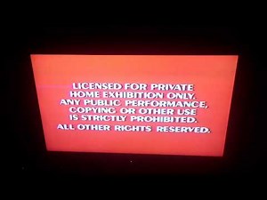 Opening To Who Framed Roger Rabbit 1989 VHS