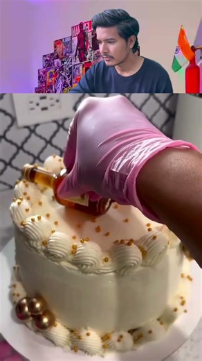 Alcohol bottle cake
