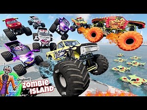 Monster Jam Zombie Island Compilation #26 | Racing, Freestyle, and High Speed Jumps