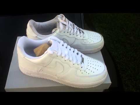 Real Vs Fake Nike AF1 ALL WHITE