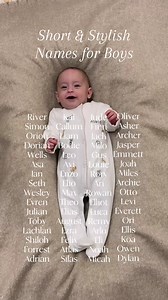 We love these short & stylish baby names for your little boy 😇 let us know your favourites or any we may have missed... 🩵 | My 1st Years