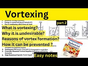 Vortexing / Reasons of vortex formation / How it is prevented /Industrial pharmacy/ #PharmDuncovered