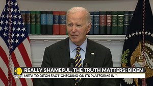 US President #JoeBiden slams Meta's move to scrap fact-checking Brazil gives Meta 72 hours to explain news fact-checking policies Rahesha Sehgal brings you this report Watch more: https://www.wionews.com/videos | WION