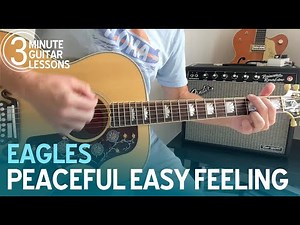 Learn Peaceful Easy Feeling in 3 Minutes! Beginner Guitar Lesson (Eagles)