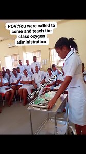 The class paid attention to her teaching 🤔 #Studentnurses #praticals #CONSO | Okwete Precious