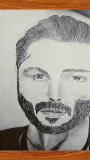 Realistic Male Portrait Pencil Sketch ✏️ | Step by Step Drawing | Star Art Academy#shorts