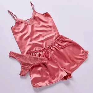 Satin sleep sets to have you slipping into bed in style. Shop our satin cami and shorts sets for only R149.99 in-store, online and our app. #mrprice #mrpricefashion #sleepwear | Mr Price