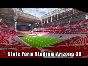 State Farm Stadium Arizona 3d model (interior video preview)