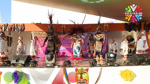 Danza de Concheros Grupo de Danza Folklórica Mexicana Instituto Iberia Oficial de Puebla 2do. día de actividades del Festival Nacional de Folklore en Ixtapa-Zihuatanejo 2023. Folklore y Turismo | Vive el Folklore