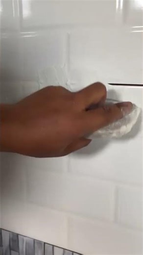 wall tiles gap filling process #construction #filling #tiles #wall #popular #shorts