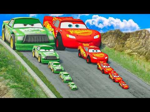 Big Small Monster McQueen vs Mega Train Destruction Test | BeamNG.drive