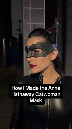 Quick tutorial on how I made the Catwoman mask! Where does Anne Hathaway rank among the other Catwomen? @Sara Coelho #catwoman #Batman #dc #dcuniverse