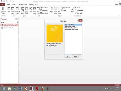 Querying a database (Access 2)