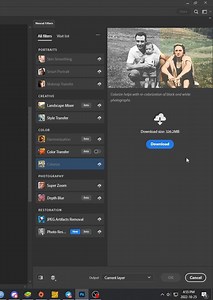Neural Filters Not Downloading