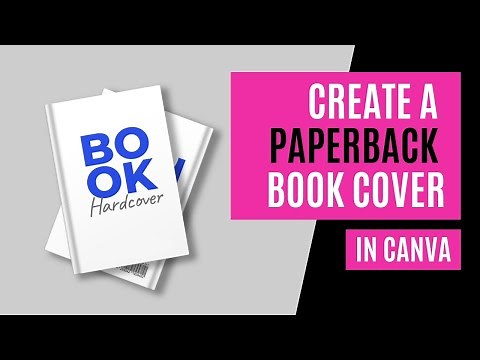 Create a Kindle paperback book cover in Canva