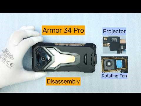 Ulefone Armor 34 Pro Teardown – Projector & Rotating Cooling System