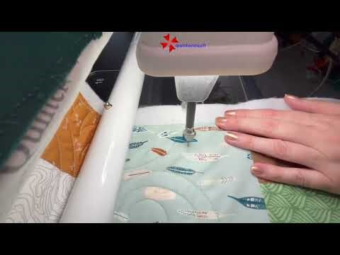 Free Motion Quilting - Whisps - on the longarm