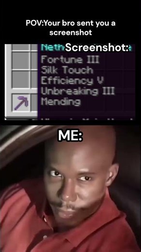 Pov:Your friend show his inventory #minecraft #bestminecraftclips#memes#funny#minecraftmemes