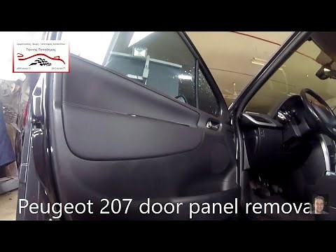 Peugeot 207 door panel removal