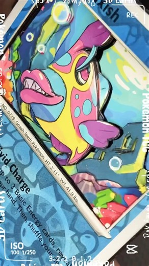 Splish Splash Sea Bass-3D Cards are H2-WOW! #pokemon #pokémontcg #3dcards #pokémonart #pokemoncards