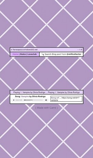 purple interactive carrd tutorial! [link to tut in pinned comment]