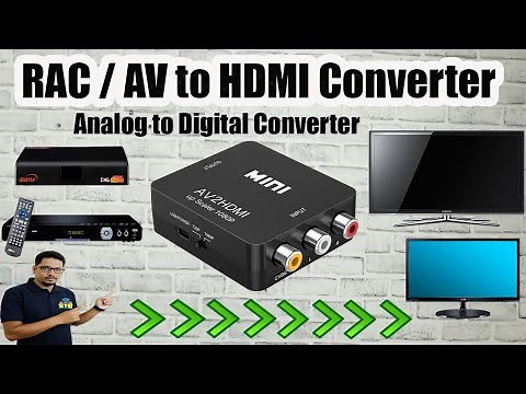 RAC or AV to HDMI Converter Unboxing & Review🔥🔥 | Best Analog to Digital Converter