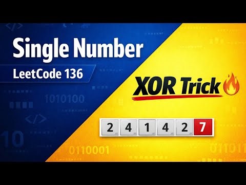🚀 LeetCode 136 | Single Number 🔥 | XOR Easy Trick | Hindi Explanation