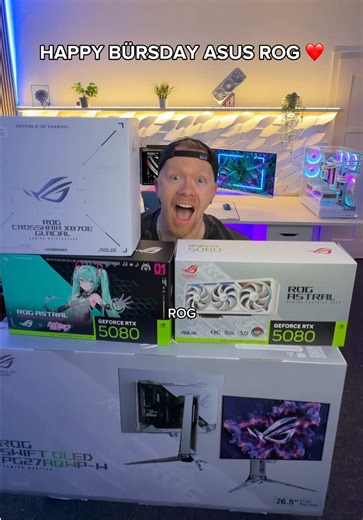 Ich danke jeden einzelnen von euch ❤️ Happy Birthday @ROG Global @ASUS ROG DACH #hinkowicz #gaming #gamer #setup #asusrog