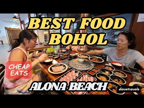 Top Cheap Eats in BOHOL - ALONA BEACH Pangloa PHILIPPINES