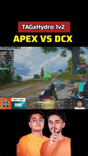 Hydro 1v2 🔥Apex Vs DCX Fight 🤯 Bmps 2026 Qualifiers Round 4 #bgmi #gaming #bgmi #bmps2026 #jonathan