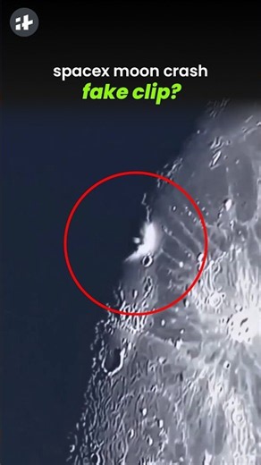 spacex rocket moon crash clip: real or fake? #shorts