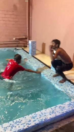 Swimming challenge￼ (wait for twist)😂🤣😂#tranding #wassup_hashmat