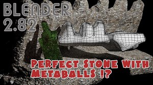 How to use metaballs to create semi procedural rocks and stone