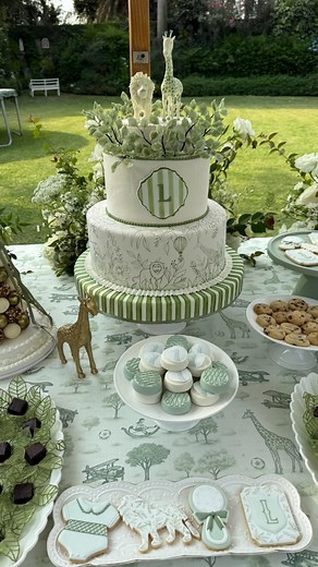 Gabriela Ibárcena on Instagram: "Baby Shower Leo 🦒🤍"