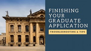 If you're a bit of a last-minute person, we've got you covered - take a very quick look at our five troubleshooting tips for submitting your application. | Graduate Study at Oxford