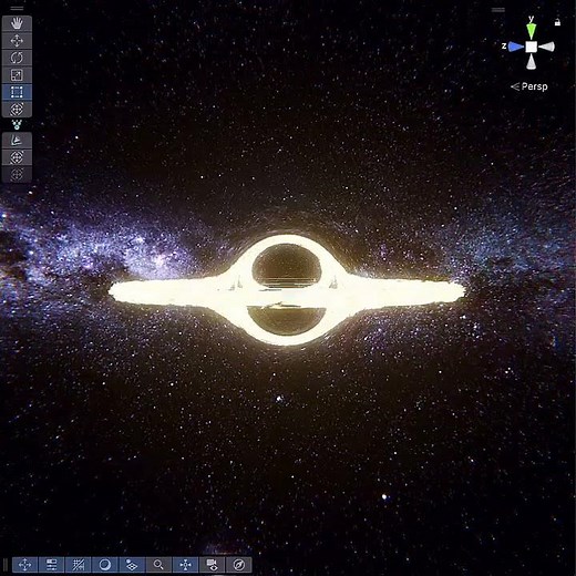 Inside a Black Hole 🕳️3D Simulation of Gravity & Light | VyomX #BlackHole#GravitationalLensing