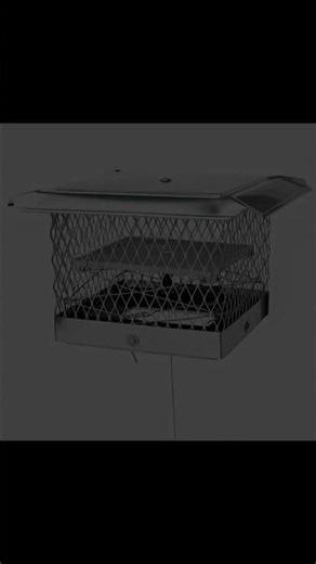 8' x 13' Lock-Top II Chimney Cap/Damper ¾' Mesh