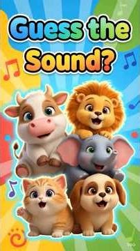 Guess the Animal Sound? 🐾 Fun Kids Learning Video | 3D Cartoon Animals | ViZi Zoo Kids #animals
