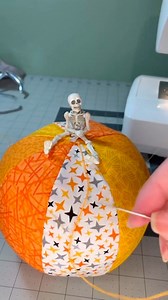 51K views · 2.8K reactions | Here’s a fun pumpkin pincushion we made! #tinyskeletons #mrbonesews #pincushions #halloweencrafting | mr.bones_sews | Facebook