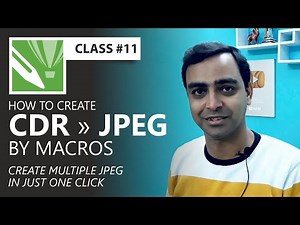 CDR to JPEG convert in Just One Click | CDR to JPEG | Convert JPEG using Macros | Graphic Tutorial