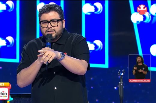 Recordó la Vedetton y habló de Polizzi con Cathy Barriga: así fue la presentación de Lucho Slimming en la Teletón 2024