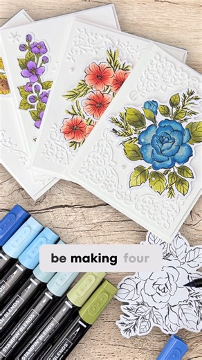 Tami White DIY Card Maker on Instagram: "I came for the frames… stayed for the coloring 🎨✂️ Delicate Framing 2-in-1 Class #cardmaking #diyclasses"