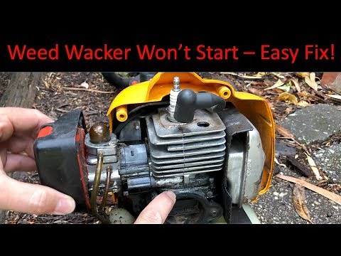 McCulloch T55 Weed Wacker Wont Start - Diagnosis and Easy Repair Fix - Whipper Snipper Line Trimmer