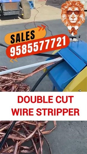 Heavy Duty Automatic Double Cut Wire Stripping Machine 4 HP Demo | Lion tools Mart